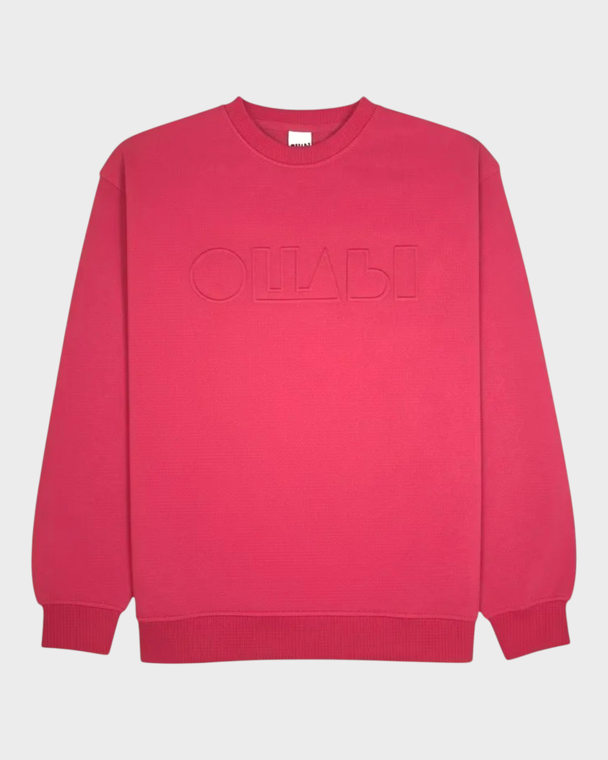 Embossed Original Signature Logo Sweatshirt – Ollabi Embossed Original Signature Logo Sweatshirt – Ollabi